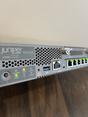Juniper SRX320-POE 8-Port GB POE+ Firewall with Power Adapter