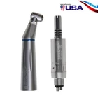 Dental SLow Speed LED Handpiece Optic Fiber Contra Angle Motor 4Hole Inner Water