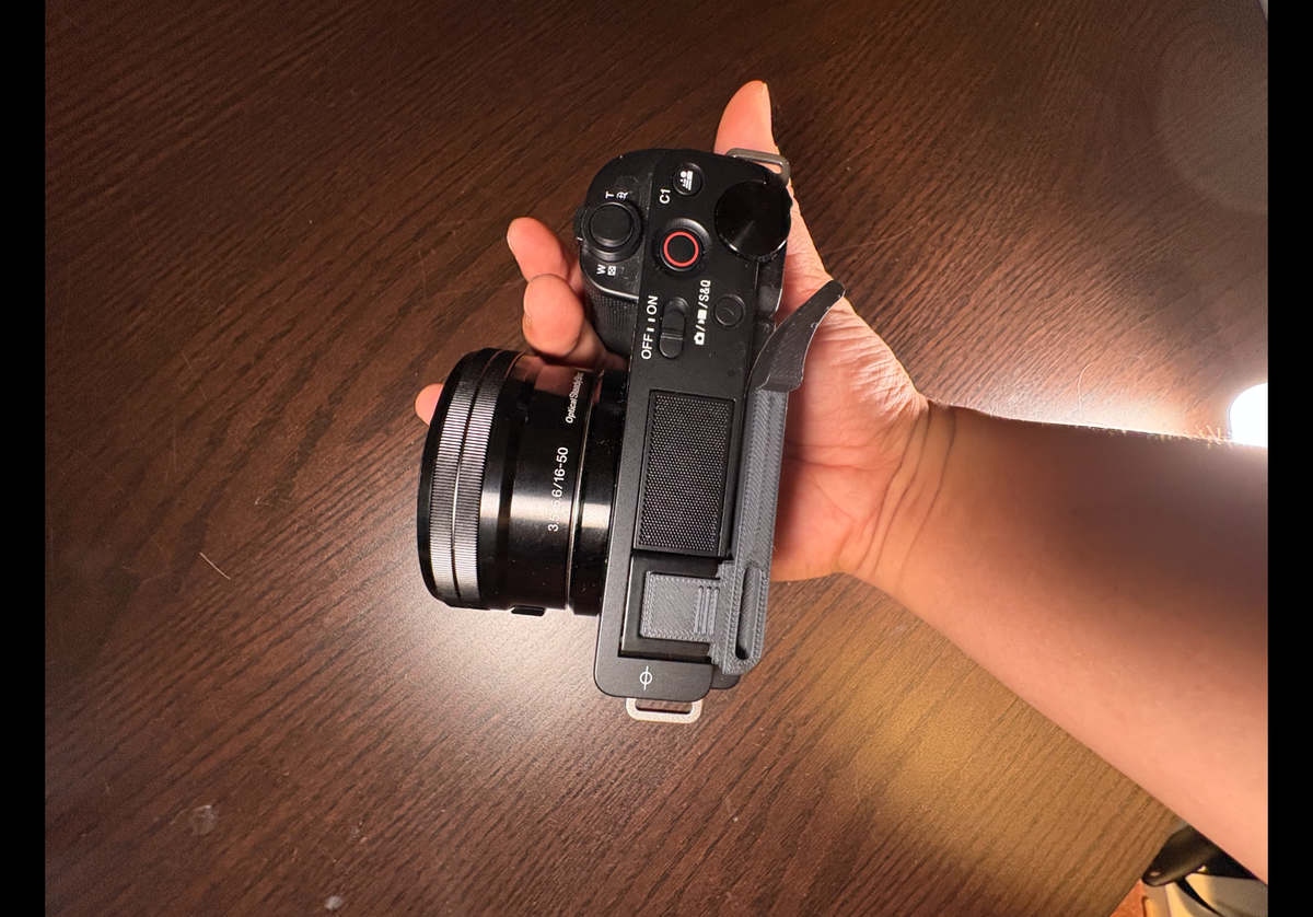 Hot Shoe Thumb Up 3d Print Grip for Sony ZV-E10 ZV-E10II Camera