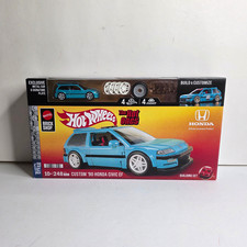 Mattel Brick Shop Hot Wheels Custom  90 Honda Civic EF Building Toy Kit 248pc