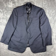 Pronto Uomo Blazer Men’s 50R Blue Wool Platinum Executive Fit