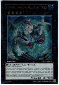 YuGiOh Number C32: Shark Drake Veiss (V.2) ABYR-EN039 Ultimate Rare Amerikanisch