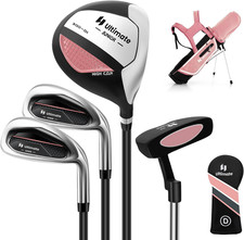 Set Di Mazze Da Golf per Bambini 8-10 Anni, Set Allenamento Golf Con Sacca Da Go