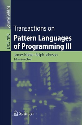 Transactions on Pattern Languages of Programming III James Noble (u. a.) Buch x