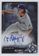 2017 Bowman Chrome Prospect Auto Chih-Wei Hu #CPA-CWH Auto 3q5
