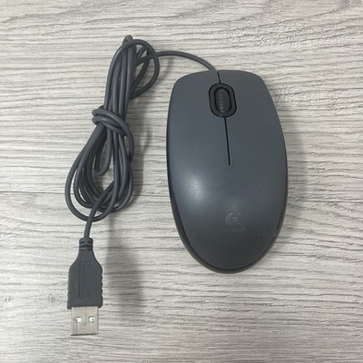 Logitech M100 Wired Optical USB Computer Mouse Black  M-U0026 810-002141 TESTED