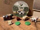3D farm scene miniature tea set cows chicken pig — photo 2