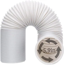 UNAOIWN Portable Air Conditioner Exhaust Hose. AC Vent Hose with White 