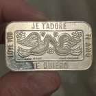 Rare A CEECO 1 Oz 999 Silver I LOVE YOU 4 Languages Rare Art Bar