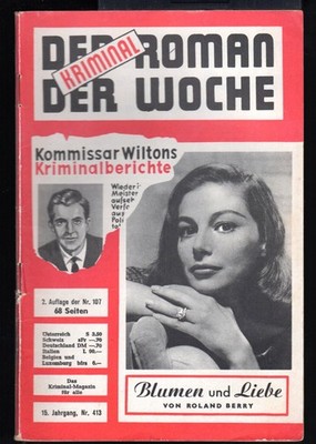 KOMMISSAR WILTON  Nr. 413 / BLUMEN DER LIEBE