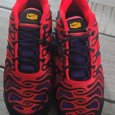 Nike Air Men's Low Top Red Black Purple Yellow Lace Up Synthetic Sneakers