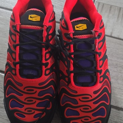 Nike Air Men's Low Top Red Black Purple Yellow Lace Up Synthetic Sneakers