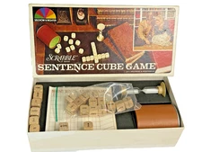 1971 Scrabble Sentence Cube Game Selchow & Righter Complete USA