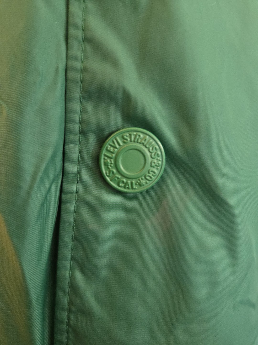 New Men's Levi's Boston Celtics NBA Club Coat Lightweight Jacket Green Size L thumbnail 6