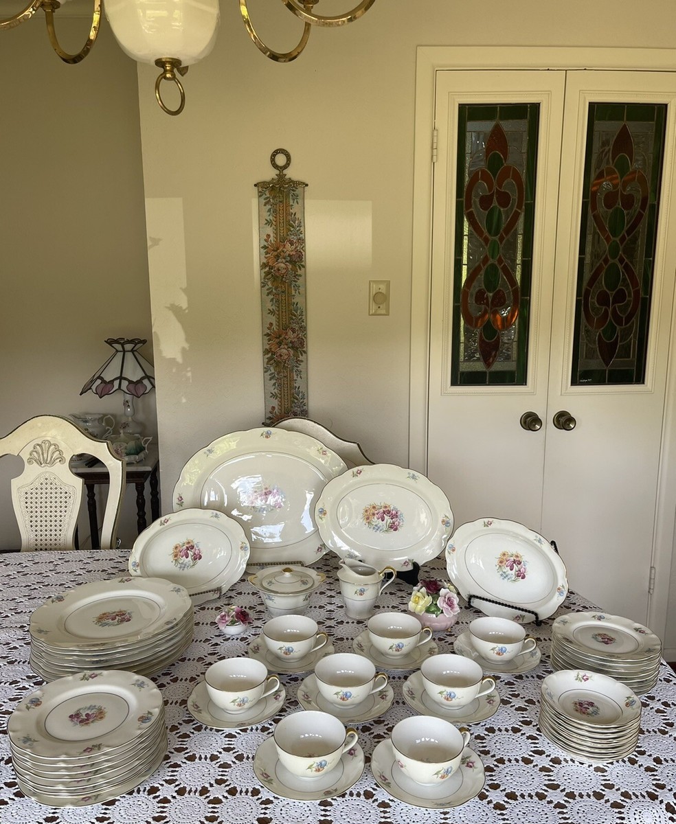 Theodore Haviland New York -BRETON-CHINA SET-6 Pieces, 8 Place