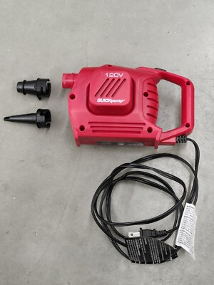 #ad Red Coleman 12V QuickPump w 2 Attachments Tested $24.95