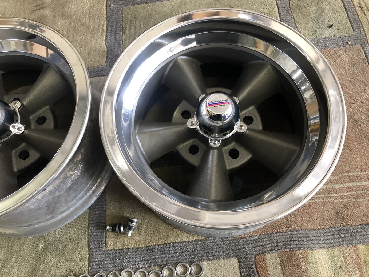 RARE VINTAGE PAIR AMERICAN TORQ - THRUST STYLE POLISHED LIP 14x7