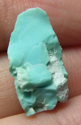4.10ct Natural Fox Mine Nevada USA Rough Turquoise Crystal Specimen 0.80g 17mm