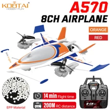KOOTAI A570 RC Airplane 8CH Glider Vector 6-Axis Gyro Brushless Aircraft
