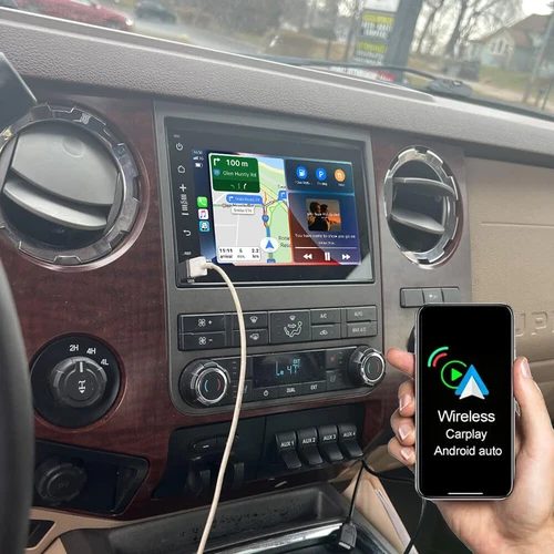 Android 13 Carplay Radio GPS WIFI 7" For 2006-2014 Ford F-250 F-350 Super Duty - Picture 2 of 24