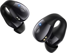 Clip on Earbuds,Open Ear Earbuds with Charging Case LED Display, IP54 Waterproof