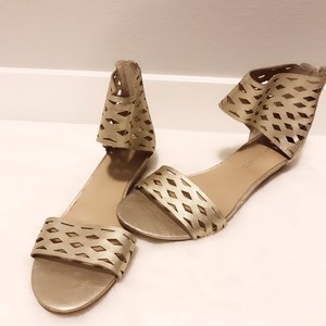 franco sarto gold wedges