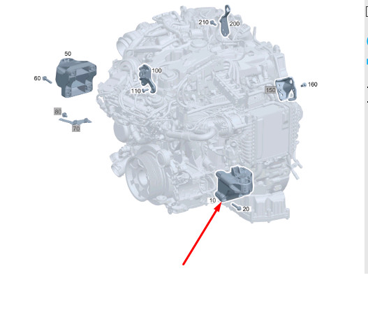 NEW MERCEDES-BENZ E W213 LEFT SIDE ENGINE BRACKET A6542232900 | eBay 