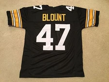 UNSIGNED CUSTOM Sewn Stitched Mel Blount Black Jersey - M, L, XL, 2XL, 3XL