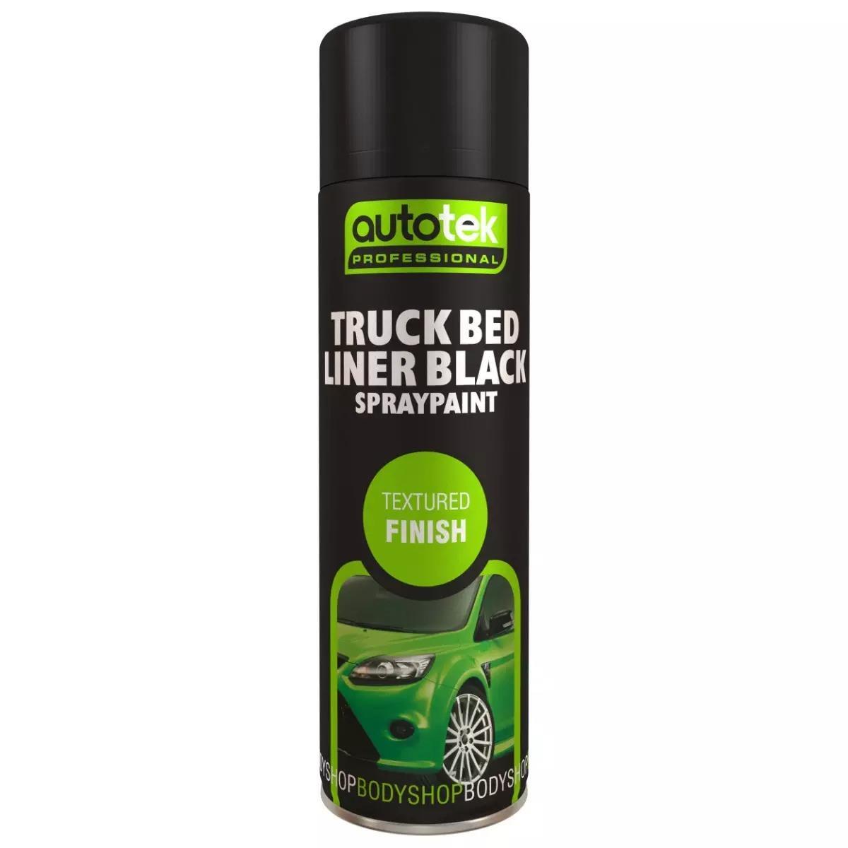 3x Autotek Truck Bed Liner Black Aerosol Spray Paint Professional Cans 500ml+G+M - Image 9