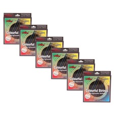 6 Sets Alice Professional Guitar Strings A407C Acoustic Guitar Colorful Strings
