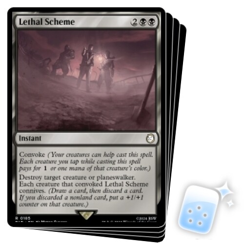 LETHAL SCHEME X4 Universes Beyond: Fallout Magic MTG MINT CARD - Picture 1 of 1