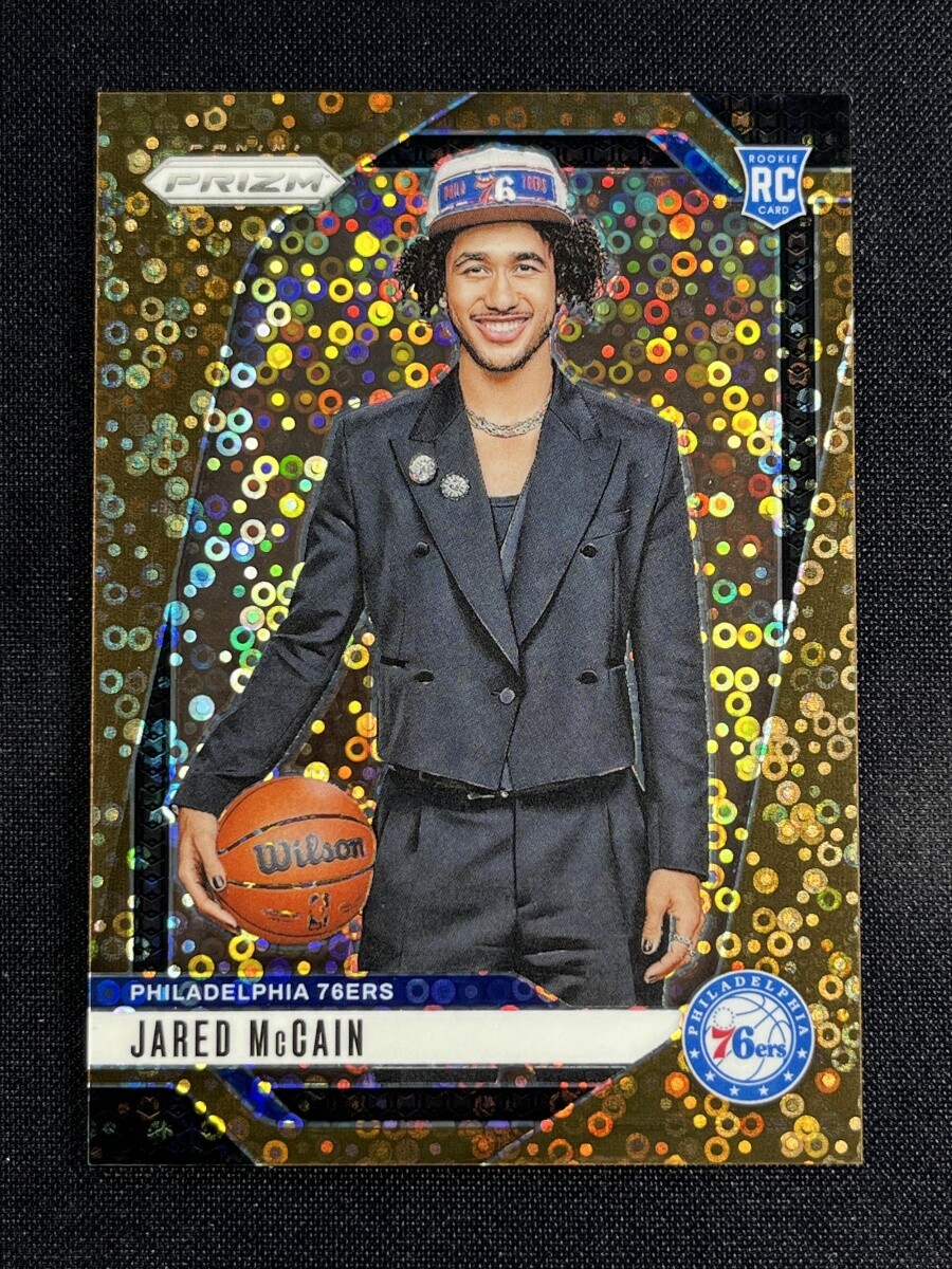 2024-25 Panini Prizm Fast Break Jared Mccain #222 Variation Bronze Disco RC /20