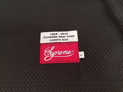 Supreme Roses Football Top Black L Large jersey box logo comme tee
