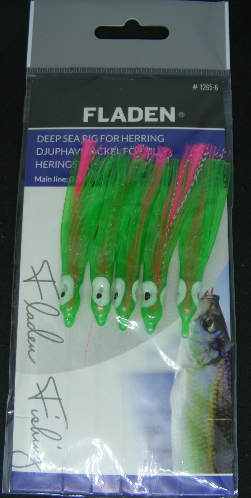 5 x Fladen Pink Green Muppets 17-1265-6 size 6 Sea Rig for Herring & Mackerel