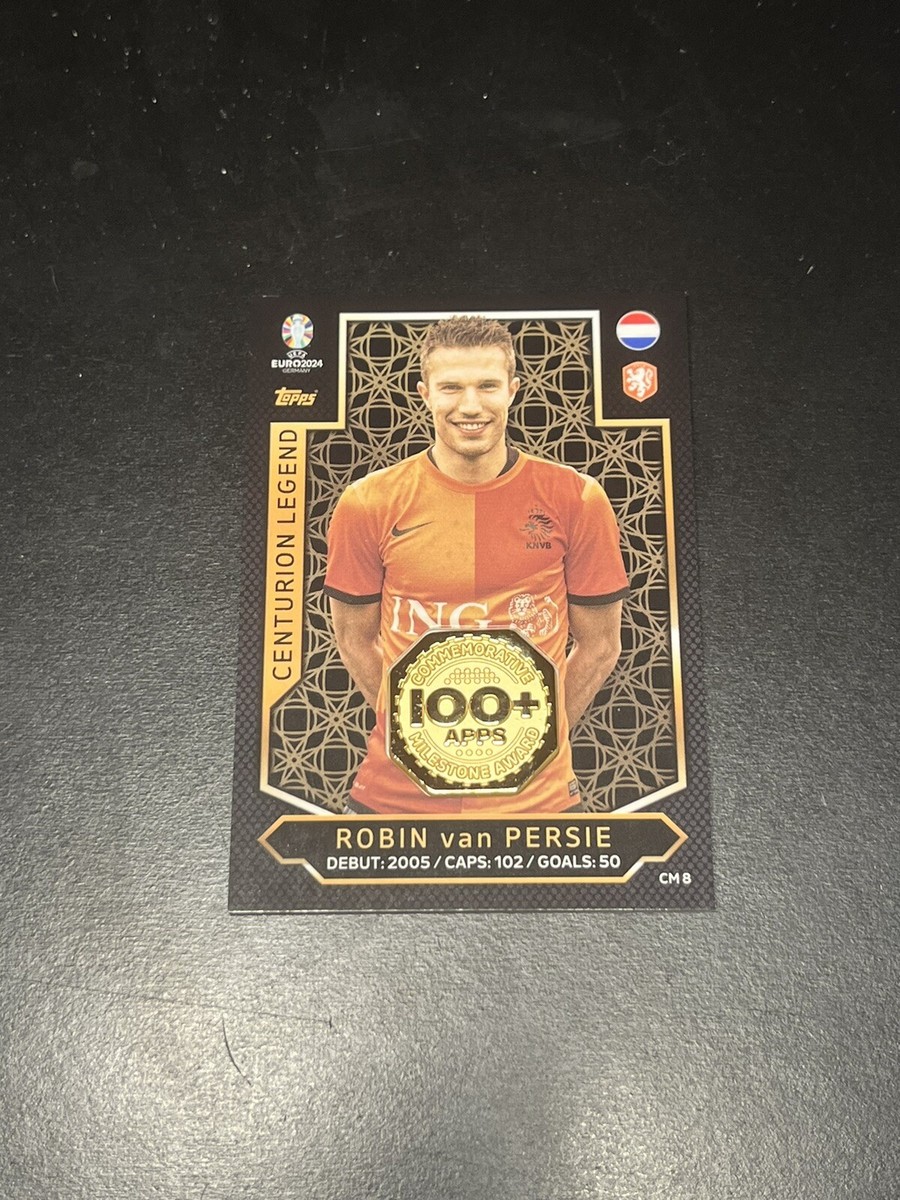 Topps Match Attax EURO 2024 CM8 Robin Van Persie Centurion Topps Match Attax EURO 2024 CM8 Robin Van Persie Centurion