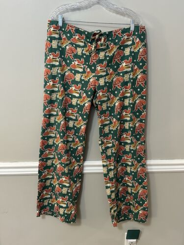 Mahogany Women’s Flannel Pajama Pants Hey Santa Size XL