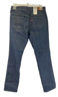 Levi's 562 Vintage Straight Womens OS/25 25x30 Denim Blue Jeans (i7) NWTs