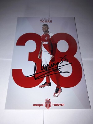 Signiertes Foto Almamy Toure AS Monaco  NEU (2)
