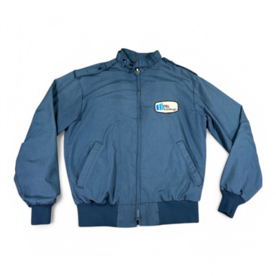 Vintage King Louie Jacket Adult SMALL Blue FBi Buildings Patch USA