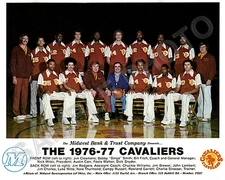 1976-77 CLEVELAND CAVALIERS TEAM 8X10 PHOTO THURMOND CHONES CAMPY RUSSELL WITTE