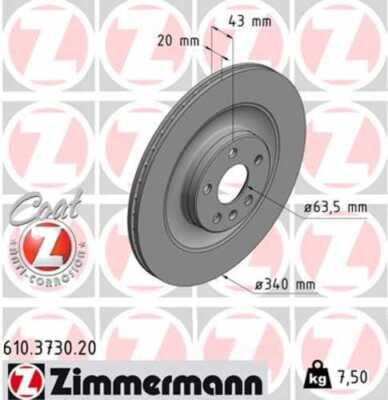LORDCO - ZIMMERMAN 610373020 Disc Brake Rotor