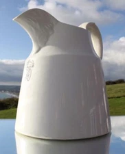 P&O LINE IRONSTONE RARE EARLY EDWARDIAN ASHWORTH LARGE WATER JUG C-1910