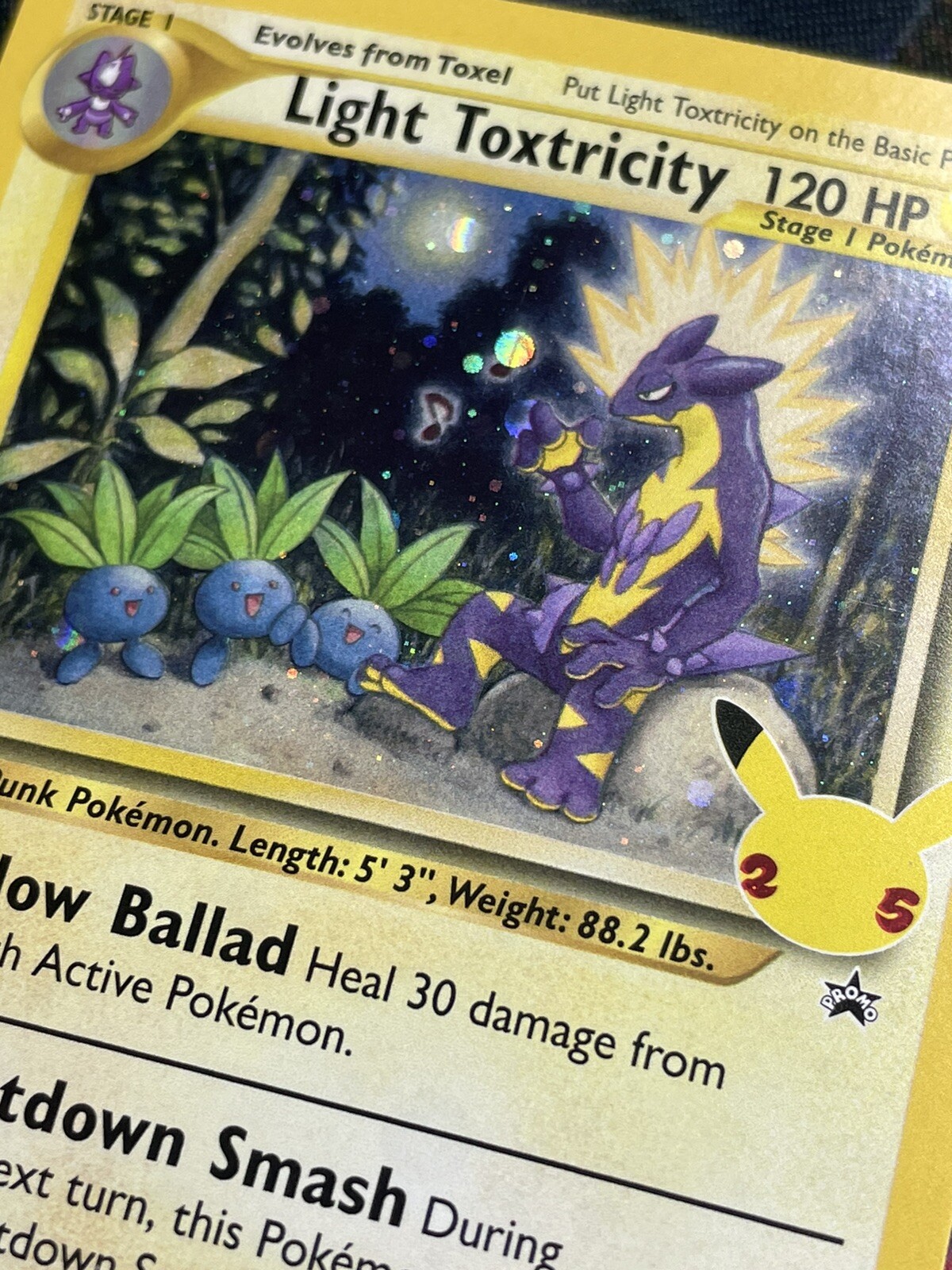 Light Toxtricity SWSH137 Black Star Promo Pokemon Celebrations 25th