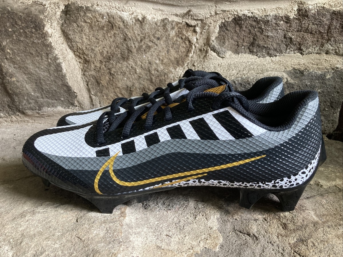 Nike Vapor Edge Speed 360 Football Cleats White/Gold/Black  display picture 3