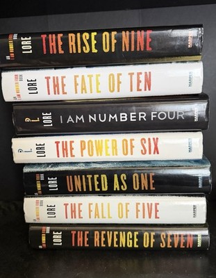 Lot 7 Lorien Legacies Series (I am Number Four) 1-7 by Pittacus Lore. Hardcover