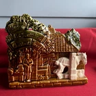 Vintage MCM McCoy Planter / Vase Under The Spreading Chestnut Tree with Horse
