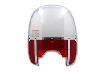 Beaded Windshield Red fits Harley Davidson