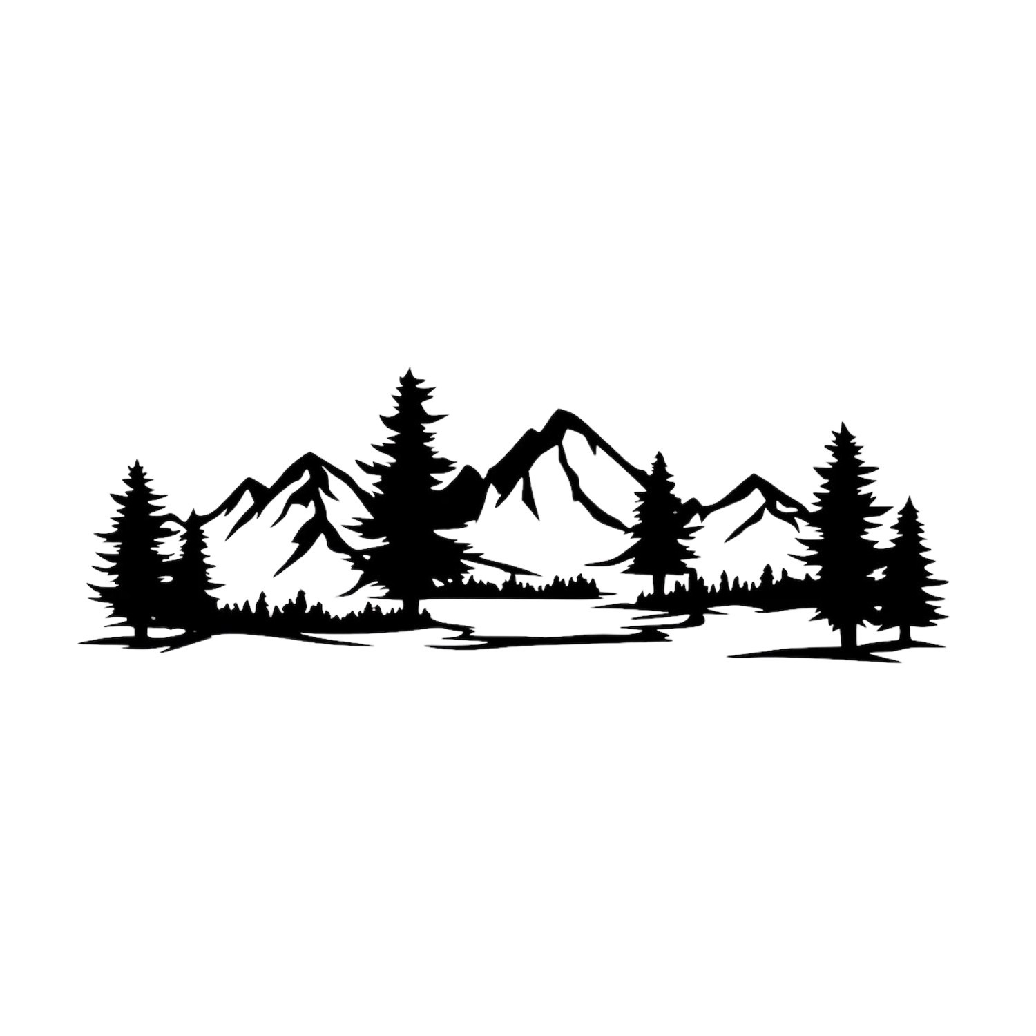 Tableau 3D Montagnes Eyoka pour habiller un grand mur vide de salon moderne