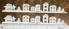 Christmas House Boarder Die Cut Embellishment Scrapbook