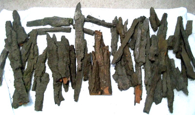 40 PCS  COTTONWOOD BARK FOR TEACHING /PRACTICE CARVING- VARIOUS SIZES- #103-LOOK